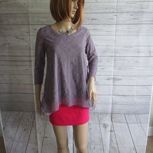 NWT - VERA WANG knit top - sz PL - MSRP $40.00